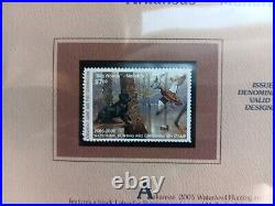 Two 2005 America's State Duck Stamps Collection All minty on place cards