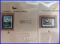 Two 2005 America's State Duck Stamps Collection All minty on place cards