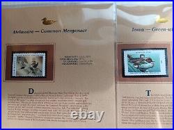 Two 2005 America's State Duck Stamps Collection All minty on place cards