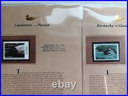 Two 2005 America's State Duck Stamps Collection All minty on place cards