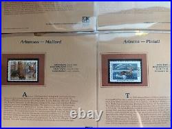 Two 2005 America's State Duck Stamps Collection All minty on place cards