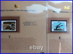 Two 2005 America's State Duck Stamps Collection All minty on place cards