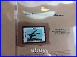 Two 2005 America's State Duck Stamps Collection All minty on place cards