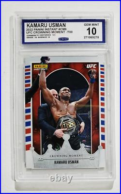 UFC Crowning moment Complete Set All Graded CCG Gem Mint 10 One of a Kind