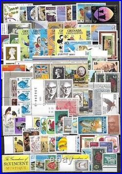 UK BRITISH COMM. 1930's-80's COLLECTION OF 500+ MINT ALMOST ALL NEVER HINGED MAN