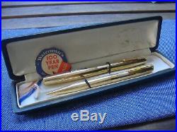 ULTRA RARE Waterman Hundred Years All 14K Sold Gold Mint Fountain Pen