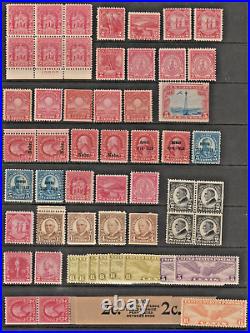 USA COLLECTION to mid 20th century of 280+ stamps ALL MINT HINGED (CV AU$3,000)