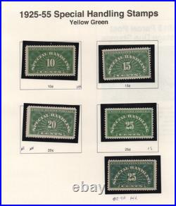 US 1913-1950s COLLECTION OF 34 PARCEL POST & BACK OF BOOK ISSUES ALL MINT