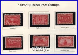 US 1913-1950s COLLECTION OF 34 PARCEL POST & BACK OF BOOK ISSUES ALL MINT