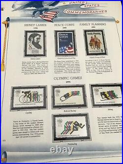 US PLATE BLOCK COLLECTION IN WHITE ACE ALBUM ALL MINT MNH 1964 to 1975