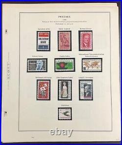 US Stamp Collection 1929-1971 All Mint Mostly NH Scott pages, no binder