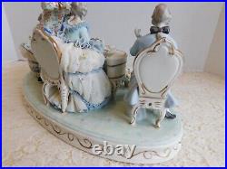 Ultra Large MV Irish Dresden Figurine Porcelain Lace Musical Quartette 14 Mint