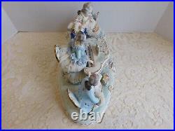 Ultra Large MV Irish Dresden Figurine Porcelain Lace Musical Quartette 14 Mint