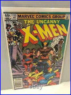 Uncanny X-Men #150-167 Lot of 10 9.4,9.2 Keys, All NEWSStand, Bag&Boarded New