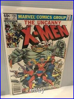 Uncanny X-Men #150-167 Lot of 10 9.4,9.2 Keys, All NEWSStand, Bag&Boarded New