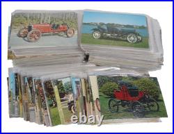 Us Collection Of 400+ Automobile Chrome Photo Postcards Mint All Sleeved
