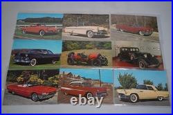 Us Collection Of 400+ Automobile Chrome Photo Postcards Mint All Sleeved