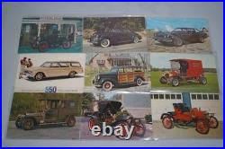 Us Collection Of 400+ Automobile Chrome Photo Postcards Mint All Sleeved