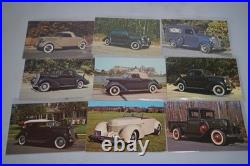 Us Collection Of 400+ Automobile Chrome Photo Postcards Mint All Sleeved
