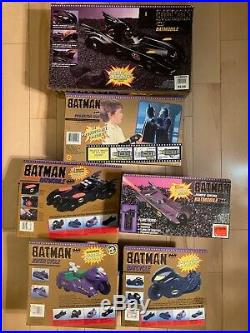 VINTAGE 1989 BATMAN TOY BIZ COLLECTION All Sealed and MINT Batmobile Batcycle