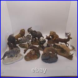 VTG 1987 Lot Of 11 Franklin Mint Wild Life Preservation Figurines