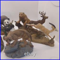 VTG 1987 Lot Of 11 Franklin Mint Wild Life Preservation Figurines