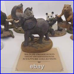 VTG 1987 Lot Of 11 Franklin Mint Wild Life Preservation Figurines
