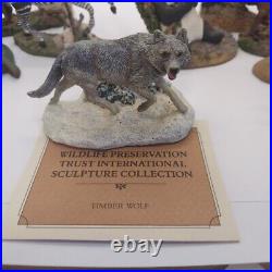 VTG 1987 Lot Of 11 Franklin Mint Wild Life Preservation Figurines