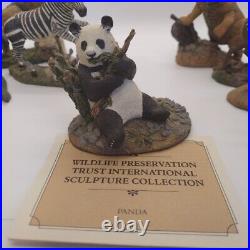 VTG 1987 Lot Of 11 Franklin Mint Wild Life Preservation Figurines