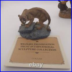 VTG 1987 Lot Of 11 Franklin Mint Wild Life Preservation Figurines