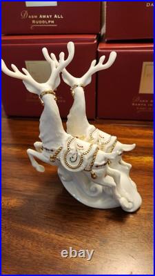VTG 2001 DASH AWAY ALL LENOX For The Holidays Xmas Collection Mint Condition