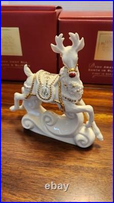 VTG 2001 DASH AWAY ALL LENOX For The Holidays Xmas Collection Mint Condition