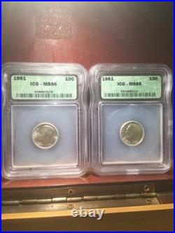Valuable ALL Silver Old 1885 to 2012W Graded Coin Collection-MS66/Morgan & Peace