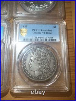 Valuable ALL Silver Old 1885 to 2012W Graded Coin Collection-MS66/Morgan & Peace