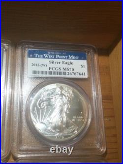 Valuable ALL Silver Old 1885 to 2012W Graded Coin Collection-MS66/Morgan & Peace