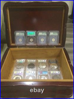Valuable ALL Silver Old 1885 to 2012W Graded Coin Collection-MS66/Morgan & Peace