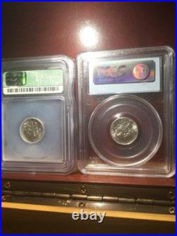 Valuable ALL Silver Old 1885 to 2012W Graded Coin Collection-MS66/Morgan & Peace