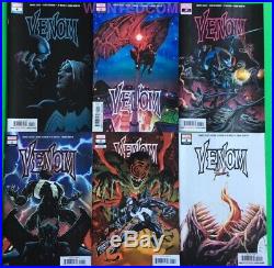 Venom 1 2 Variant 3 4 5 6 All First Prints Donny Cates Marvel Comic Lot Set Nm