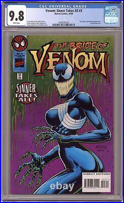 Venom Sinner Takes All #3 CGC 9.8 1995 4399285020 1st app'She-Venom