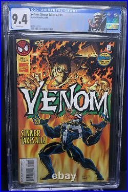 Venom Sinner Takes All 3 Issue Lot # 1, # 3 # 4 1995