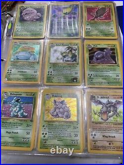 Vintage 1995-2000+ Pokemon Card Lot 90 Holo + All original Complete Base Set