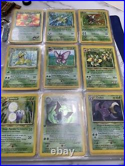 Vintage 1995-2000+ Pokemon Card Lot 90 Holo + All original Complete Base Set