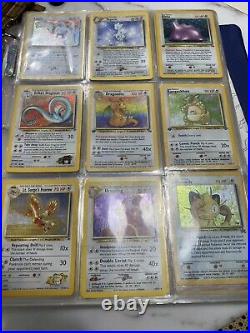 Vintage 1995-2000+ Pokemon Card Lot 90 Holo + All original Complete Base Set