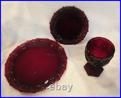 Vintage AVON 1876 CAPE COD COLLECTION Ruby Red 49 piece lot All unused