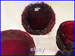 Vintage AVON 1876 CAPE COD COLLECTION Ruby Red 49 piece lot All unused