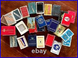 Vintage Airlines Playing Cards Lot Of 60 All Sealed Unused Decks No Dupes