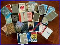 Vintage Airlines Playing Cards Lot Of 60 All Sealed Unused Decks No Dupes