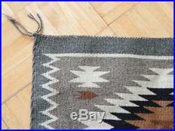 Vintage All Natural Navajo Indian Rug Crystal Trading Post Area Mint Cond