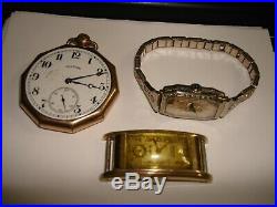 Vintage Antique Collectible All Original Lot Watches For Repair Parts AS IS