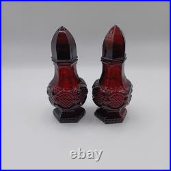 Vintage Avon Ruby Red Cape Cod Glassware Lot 65 Pieces Goblets Bowls Cups